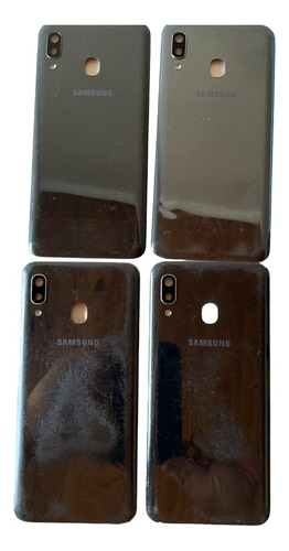 Tapa Trasera Para Samsung A20  Original Usado Negro Azul