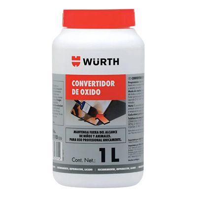Würth® Convertidor De Óxido Y Fosfatizante, Pintable 1l Transparente | Envío gratis