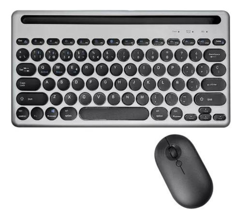 Combo Teclado Y Mouse Bluetooth 2.4ghz Recargable Tipo C