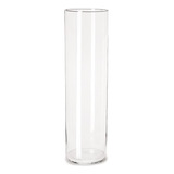 Vaso Em Vidro Transparente 75x21cm