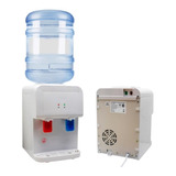 Dispenser De Mesa Agua Fria Caliente Mate Bidon 10 Y 20 L Color Blanco