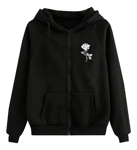 Campera  Rosa Ahestetic Algodon Frisado Unisex