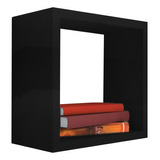 Nicho Decorativo 45x45x20 Cm Preto Em Mdf