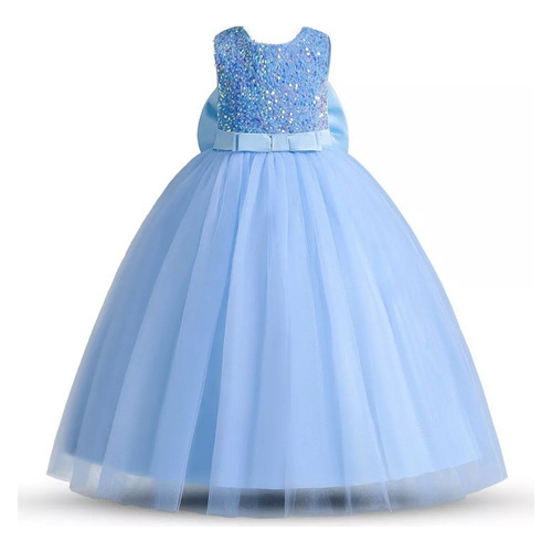 Vestido De Princesa Falda De Encaje Esponjoso Para Niña Of