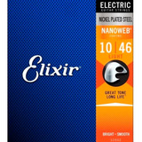 Encordoamento Guitarra Elixir 010-046 Nanoweb Light