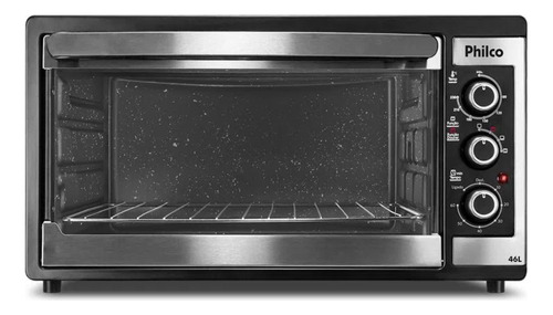 Forno De Bancada Elétrico Preto Pfe48ipl 46l Philco 127v