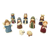 10 Piezas Navidad Cristo Nacimiento De Jesús Escena Set