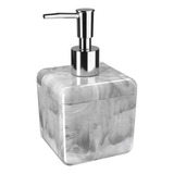 Porta Sabonete Liquido Cube Mármore Branco 330ml - Coza