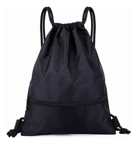 Mochilas Deportivas Con Cordon Negra Impermeable, Gym Viaje