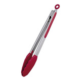 Pegador Multiuso De Silicone Vermelho 35cm - Euro Home