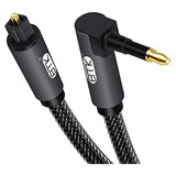 Mini Cable De Audio Óptico Emk De 90 Grados, Cable Toslink D