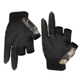 Guantes Antideslizantes De 3 Dedos, Camuflaje De Mano De Pes