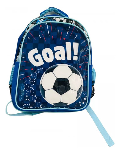 Mochila Escolar Infantil Futbol Goal Niño 15 Pulgadas