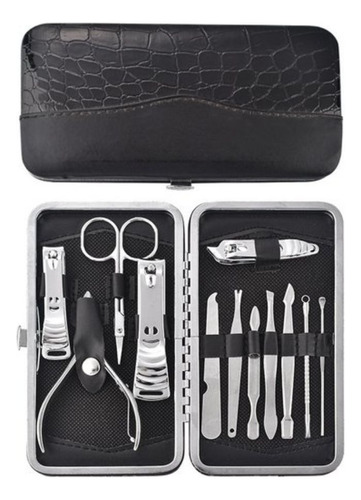 Kit Cortador De Unhas Em Aço Com 12 Peças - Alta Qualidade