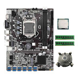 Placa Base Minera B75 Btc Con Cpu G530/g630 Y 2x8g Ddr3 Ram+