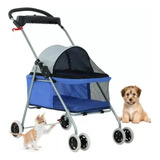 Coche Para Mascotas 4 Ruedas Plegable Impermeable