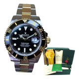 Relogio Rolex Submariner Automatico Com Caixa E Certificados