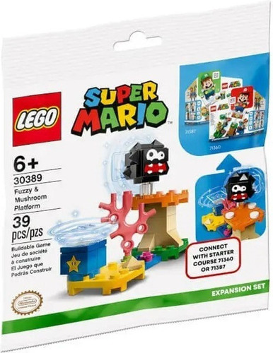 Lego Polybag Expansão Super Mario 30389 -  Fuzzy & Mushroom