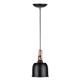 Pendente Vintage Nordic Loft Retro Preto Com Cobre