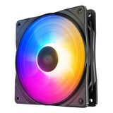 Cooler Fan Gamer Rgb Deepcool Rf120 Fs Led Rainbow Pwm 120mm