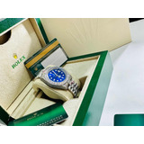 Chulada De Reloj Rolex De Caballero Plateado + Fulls Set