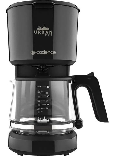 Cafeteira Elétrica Cadence Urban Pop 1,2l Preto Caf610 Cor Preto/vermelho 220v