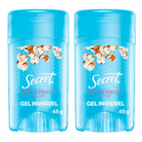 Kit 2 Desodorantes Em Gel Secret Algodão 45g