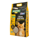 Arena Sanitaria Zooper Cat Control De Olores 4 Kg Por Unidad X 4kg De Peso Neto  Y 4kg De Peso Por Unidad