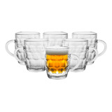 Conjunto De 6 Canecas De Vidro 500ml Para Chopp E Cerveja