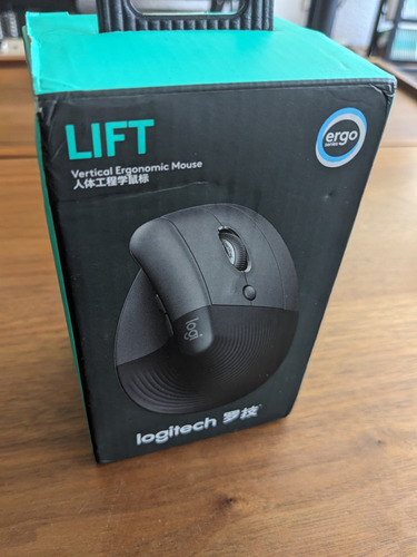 Mouse Logitech Lift Vertical Wireless Color Negro