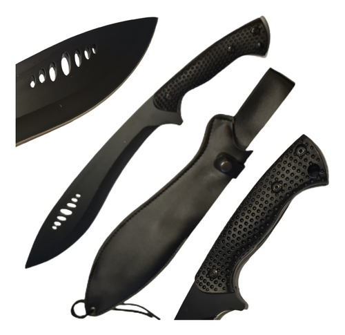 Kukri Machete Cuchillo Tactico Militar Full Tang Pavonado