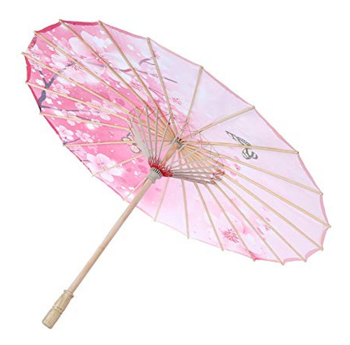 Paraguas Sombrilla,  Japonés Patrón De Flores  De Papel Engr