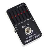 Pedal Ecualizador Joyo Jf-11 De 6 Bandas, Ecualizador +, Color Negro