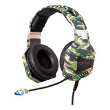 Auriculares On-ear Smartlife Sl-hswg902 Headset Gamer Luz Rgb Camogreen Color Verde Color De La Luz Verde