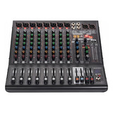 Mezcladora Gochanmi Nx800 De Audio Dj Mixer 8 Canales 99 Dsp