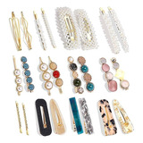 Lazhu, 24 Pcs/set Pearl Hair C Hair Clips 1