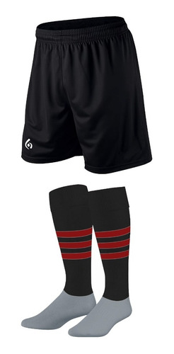 Kit X 10: Shorts + Medias Stripes Gol De Oro Pro Elite