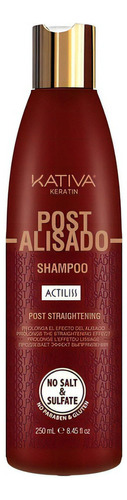  Kativa Shampoo Post Alisado · Keratina Y Argán 250ml