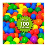 Pack 100 Pelotas Plásticas Para Piscina Colores Surtidos