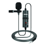 Microfone De Lapela Com Cabo 6 Metros Vokal Slm10