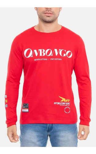 Camiseta Onbongo Masculina Confortável Manga Longa Original