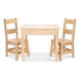 Melissa - Doug - Mesa De Madera Maciza Y 2 Sillas - Muebles 