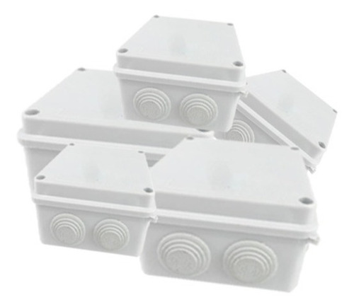 5gabinete Cajas Std 10x10x7cmcctv Electricidad Red Balun Ext