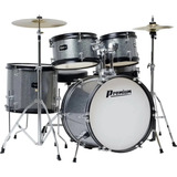 Bateria Infantil Premium Dx45j Prata Completa