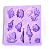 F42 Molde De Silicone Fundo Do Mar Confeitaria Biscuit