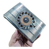 Agenda De Telefones Anos 70 Rara Funciona 16x10,5x2,5cm 215g