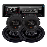 Kit Aparelho Som Carro + 4 Falantes 6 E 6x9 Polegadas Jbl