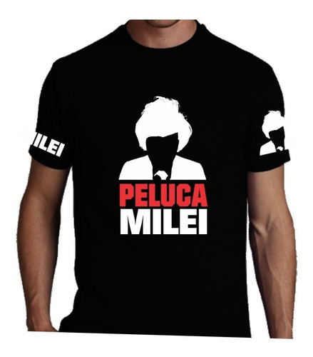 Remera Javier Milei Viva La Libertad Peluca