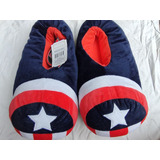 Pantufa Pelúcia Capitão América Avengers Marvel Disney 38/39