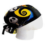 Gorro Quirúrgico Mujer Antifluido + Lanyard Jack Skellington